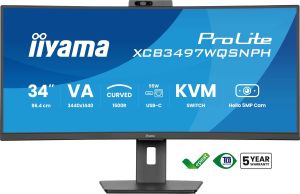 Obrázok pre výrobcu iiyama ProLite XCB3497WQSNPH-B1 34"/VA/wQHD/ 120Hz/0,4ms/Black/3R