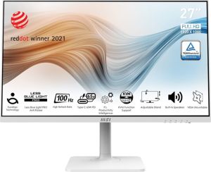 Obrázok pre výrobcu MSI Modern MD272XPW 27"/IPS/FHD 100Hz/1ms/White/3R