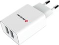 Obrázok pre výrobcu Swissten Síťový Adaptér Smart Ic 2X Usb 2,1A Power + Datový Kabel Usb / Lightning 1,2 M Bílý