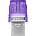 Obrázok pre výrobcu Kingston DataTraveler MicroDuo 3C 256GB /200MBps/USB 3.2/USB-A + USB-C/Fialová