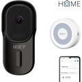 Obrázok pre výrobcu iGET HOME Doorbell DS1 Black + CHS1 White - WiFi bateriový videozvonek, set s reproduktorem, CZ app
