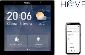 Obrázok pre výrobcu iGET HOME GW6 Control 4" LCD Gateway - brána Wi-Fi/Bluetooth/Zigbee 3.0, Philips HUE,Tuya,Andr,iOS