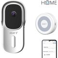 Obrázok pre výrobcu iGET HOME Doorbell DS1 White + CHS1 White - WiFi bateriový videozvonek, set s reproduktorem, CZ app