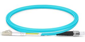 Obrázok pre výrobcu Optický patch cord Duplex LC-ST 50/125 1m MM OM4