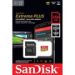 Obrázok pre výrobcu SanDisk micro SDXC 256 GB Extreme PLUS (200 MB/s Class 10, UHS-I U3 V30) + adaptér