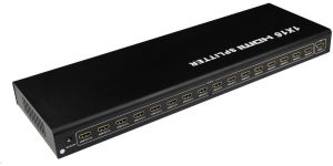 Obrázok pre výrobcu PremiumCord HDMI splitter 1-16 Port kovový s napájecím adaptérem, 3D, FULL HD