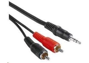 Obrázok pre výrobcu PremiumCord Kabel audio 3,5mm Jack - 2x Cinch 2m (M/M, stereo)