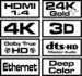 Obrázok pre výrobcu SAVIO CL-02 Kábel HDMI v1.4 Ethernet 3D Dolby TrueHD 24k gold Nylon 1.5m