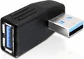 Obrázok pre výrobcu DeLock adaptér USB 3.0 samec - USB 3.0 samice pod úhelem 270° horizontálně
