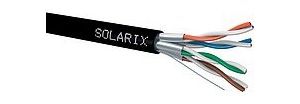 Obrázok pre výrobcu Solarix Kabel STP drát CAT6A STP PE Fca 500m/cívka SXKD-6A-STP-PE