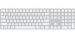 Obrázok pre výrobcu Apple Magic Keyboard Numeric Touch ID Bezdrátová Bluetooth/US layout/Bílá