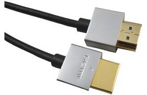 Obrázok pre výrobcu PremiumCord Slim Kabel HDMI+Ethernet, zlac., 1,5m