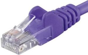 Obrázok pre výrobcu Patch kabel UTP RJ45-RJ45 level 5e 0.5m, fialová