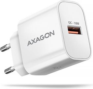 Obrázok pre výrobcu AXAGON ACU-QC18W, nabíječka do sítě 18W, 1x port USB-A, QC3.0/AFC/Apple, bílá