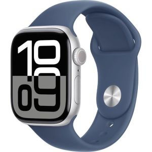 Obrázok pre výrobcu Apple Watch Series 10 GPS + Cellular 46mm Silver Aluminium Case with Denim Sport Band - M/L