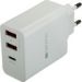 Obrázok pre výrobcu Canyon CNE-CHA08W, univerzálna nabíjačka do steny, 2x USB, 5V/2.4A + 1xUSB-C Quick Charge, Smart IC, biela