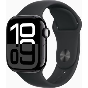 Obrázok pre výrobcu Apple Watch Series 10 GPS + Cellular 46mm Jet Black Aluminium Case with Black Sport Band - M/L