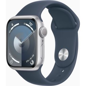 Obrázok pre výrobcu Apple Watch S9/41mm/Silver/Sport Band/Storm Blue/-M/L