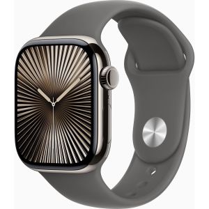 Obrázok pre výrobcu Apple Watch S10 Cell 42mm/Natural/Sport Band/Stone Grey/-S/M