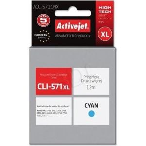 Obrázok pre výrobcu ActiveJet ink Canon CLI-571C XL new ACC-571CNX 12 ml