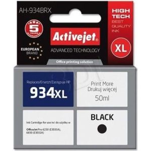 Obrázok pre výrobcu Atrament ActiveJet alternatívny pre HP 934XL C2P23A AH-934BRX Black 50 ml