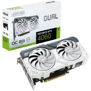 Obrázok pre výrobcu ASUS GeForce RTX 4060 DUAL WHITE OC 8G, 8G GDDR6, 3xDP, 1xHDMI