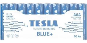 Obrázok pre výrobcu TESLA BLUE+ Zinc Carbon baterie AAA (R03, mikrotužková, fólie) 10 ks