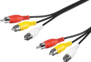 Obrázok pre výrobcu PremiumCord Kabel 3x CINCH-3x CINCH M/M 5m