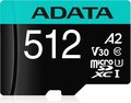 Obrázok pre výrobcu ADATA MicroSDXC karta 512GB Premier Pro UHS-I V30S (R:100/W:80 MB/s) + SD adaptér