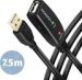 Obrázok pre výrobcu AXAGON ADR-207, USB 2.0 A-M -> A-F aktivní prodlužovací / repeater kabel, 7.5m