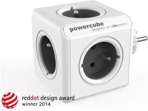 Obrázok pre výrobcu PowerCube Original šedá, CEE7 (vidlica), 0.1m, ORIGINAL, 5 zásuviek, detska poistka
