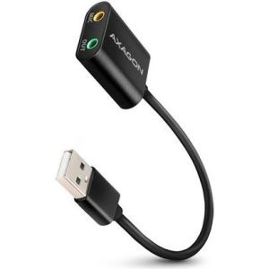 Obrázok pre výrobcu Axagon ADA-12 USB - cable audio USB zvukovka s 15 cm kablíkem a kovovým tělem