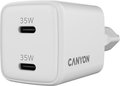 Obrázok pre výrobcu Canyon CU35CC vysokorýchlostná univerzálna nabíjačka do steny 2x USB-C 35W