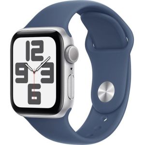 Obrázok pre výrobcu Apple Watch SE GPS 44mm Silver Aluminium Case with Denim Sport Band - S/M