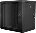 Obrázok pre výrobcu LANBERG RACK CABINET 19" DOUBLE-SECTION WALL-MOUNT 12U/600X600 (FLAT PACK) BLACK