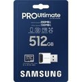 Obrázok pre výrobcu Samsung PRO Ultimate micro SDXC 512GB /200MBps/UHS-I U3 / Class 10/+ Adaptér/Modrá