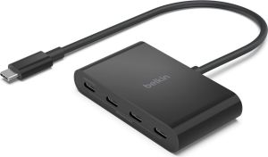 Obrázok pre výrobcu Belkin Connect USB-C to 4-Port USB-C Hub - Black