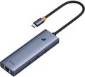 Obrázok pre výrobcu Baseus hub Ultra Joy USB 6v1 (USB-C/1xHDMI4K30Hz/3xUSB 3.0/1xPD/RJ45) šedý