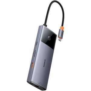 Obrázok pre výrobcu Baseus hub Series 2 USB 6v1 (USB-C/HDMI4K60Hz/USB-C(10Gbps)/USB-A(10Gbps)/RJ45/USB-C(PD) šedý