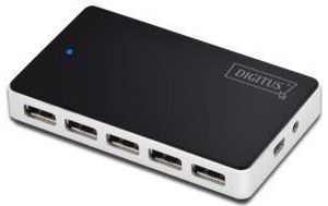 Obrázok pre výrobcu DIGITUS HUB 10-port USB2.0, incl. power supply, black