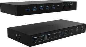 Obrázok pre výrobcu i-tec USB-C KVM Docking station for 3 Hosts, Dual Display, 2x Power Delivery (1x 92W/2x 65W)