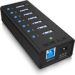 Obrázok pre výrobcu Icy Box 7 x Port USB 3.0 Hub with USB charge port, Black