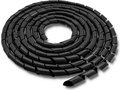 Obrázok pre výrobcu Qoltec Organizátor káblov 14mm | 10m | čierna