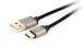 Obrázok pre výrobcu Gembird USB 2.0 cable to type-C, cotton braided, metal connectors, 1.8m, black