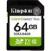 Obrázok pre výrobcu Kingston 64GB SDXC CANVAS Plus Class10 UHS-I 100MB/s Read Flash Card Gen3