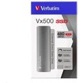 Obrázok pre výrobcu Verbatim SSD externí disk Vx500, USB 3.1 gen2, šedý, 480GB