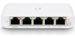 Obrázok pre výrobcu Ubiquiti UniFi Switch Flex 5-Port managed Gigabit Ethernet switch powered by 802.3af/at PoE or 5V, 1A USB-C power adapt