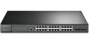 Obrázok pre výrobcu TP-LINK TL-SG3428MP 28-Port Gigabit L2+ Managed Switch with 24-Port PoE+PORT: 24× Gigabit PoE+ Ports, 4× Gigabit SFP Sl