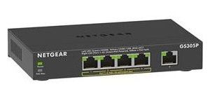 Obrázok pre výrobcu Netgear 5-Port Gigabit Ethernet SOHO Unmanaged Switch with 4-Ports PoE+ - GS305Pv3