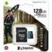 Obrázok pre výrobcu Kingston 128GB microSDHC Canvas Go! Plus 170R/100W U3 UHS-I V30 Card + SD Adapter